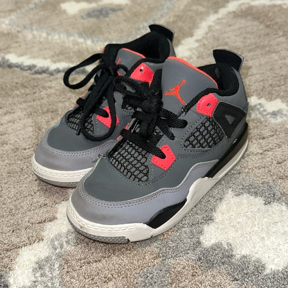 Jordan Other - Air Jordan 4 Retro TD Infrared Sneakers 10C